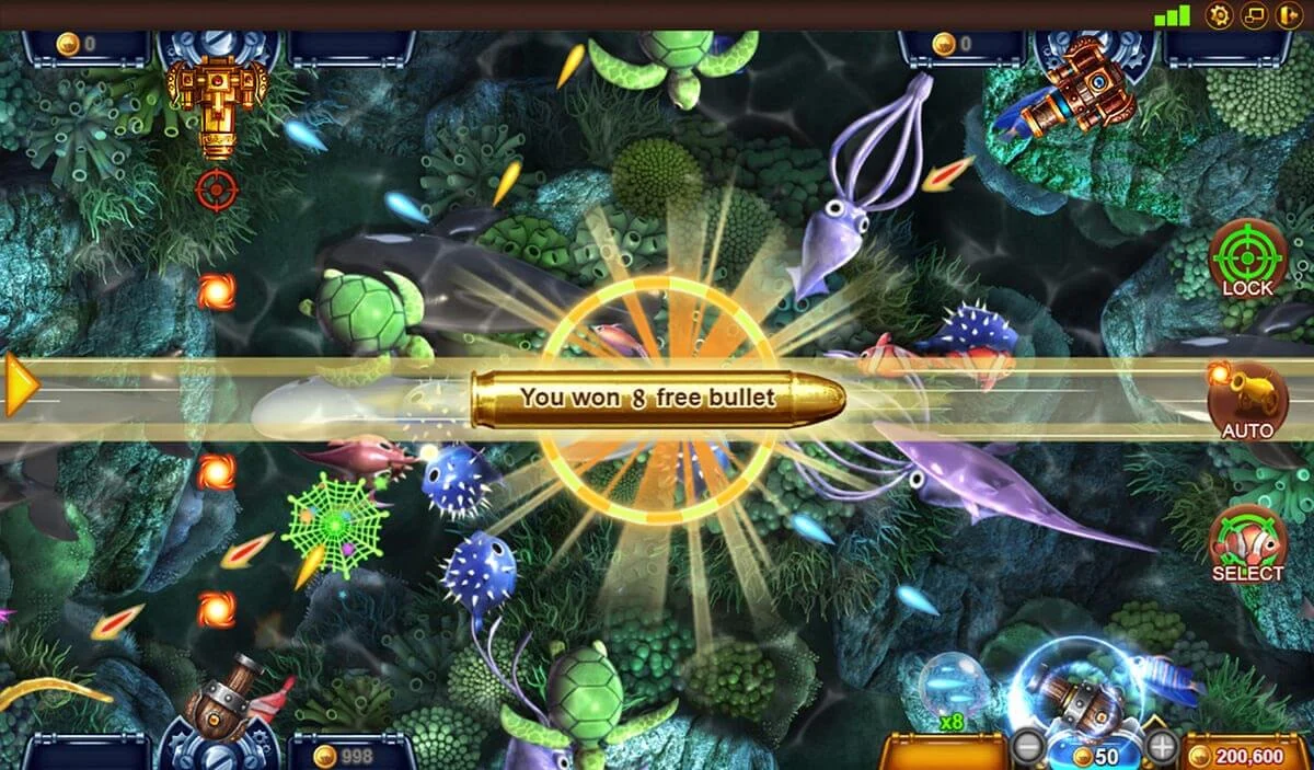 SimplePlay 多人魚場如何認出自己的砲台？Fishermen Gold畫面閱讀指南官方作品介紹圖